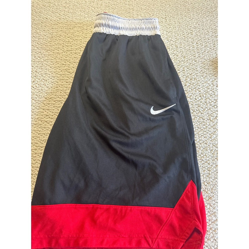 Nike Dri-FIT Basketball Shorts Black Red XL Mens Athletic Gym Sportswear Trunks